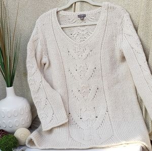Cream tunic J. Jill sweater